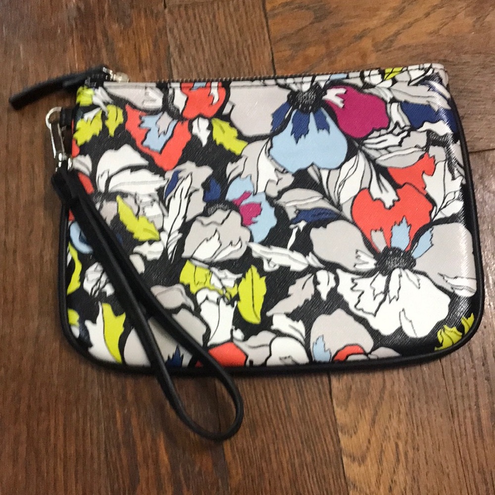 Nine West Floral Zipper Wristlet